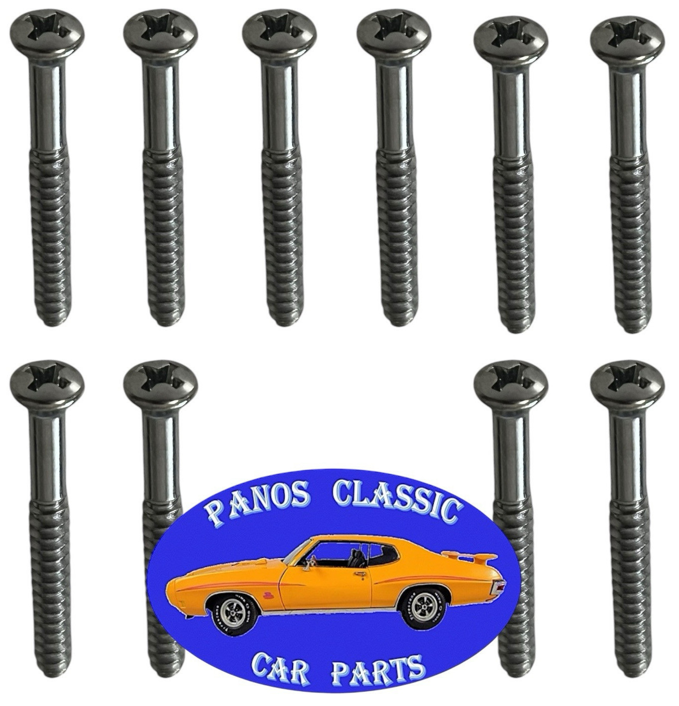 GM #8 x 1-1/2" Phillips Tap Screw #6 Head Interior Console Door Stainless #623
