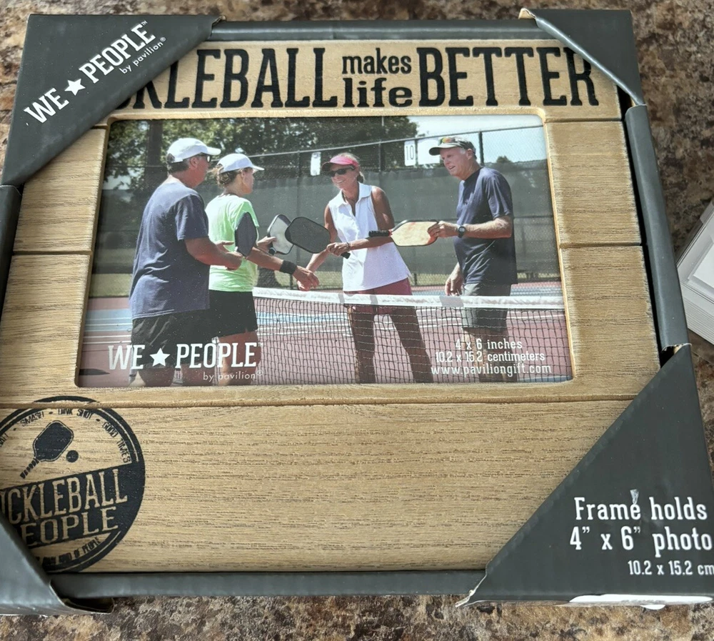 Pickleball Gift Set with Photo Frame, Notepad and Cards