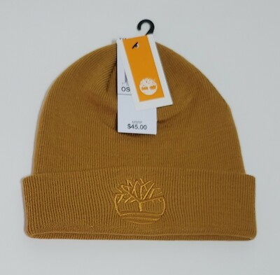 Mens Timberland Classic Tan Beanie Skully Skull Cap Hat | eBay