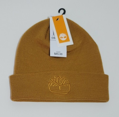 Mens Timberland Classic Tan Beanie 