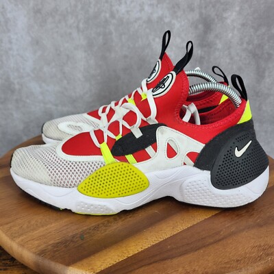 Nike Huarache Edge Running Shoes Mens 8 White Red Sneakers
