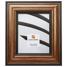 Craig Frames Sonora, 3" Wide Aged Copper and Black Picture Frame Poster Frame