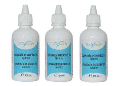 Wasserstoffperoxid 3 x 100 ml Lösung 3% VH H2O2 Peroxid Перекись водорода