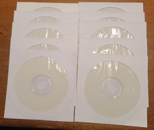 Staples Brand 10 Pack Printable CD-R Discs w Sleeves Unused 32x 80 Min 700MB