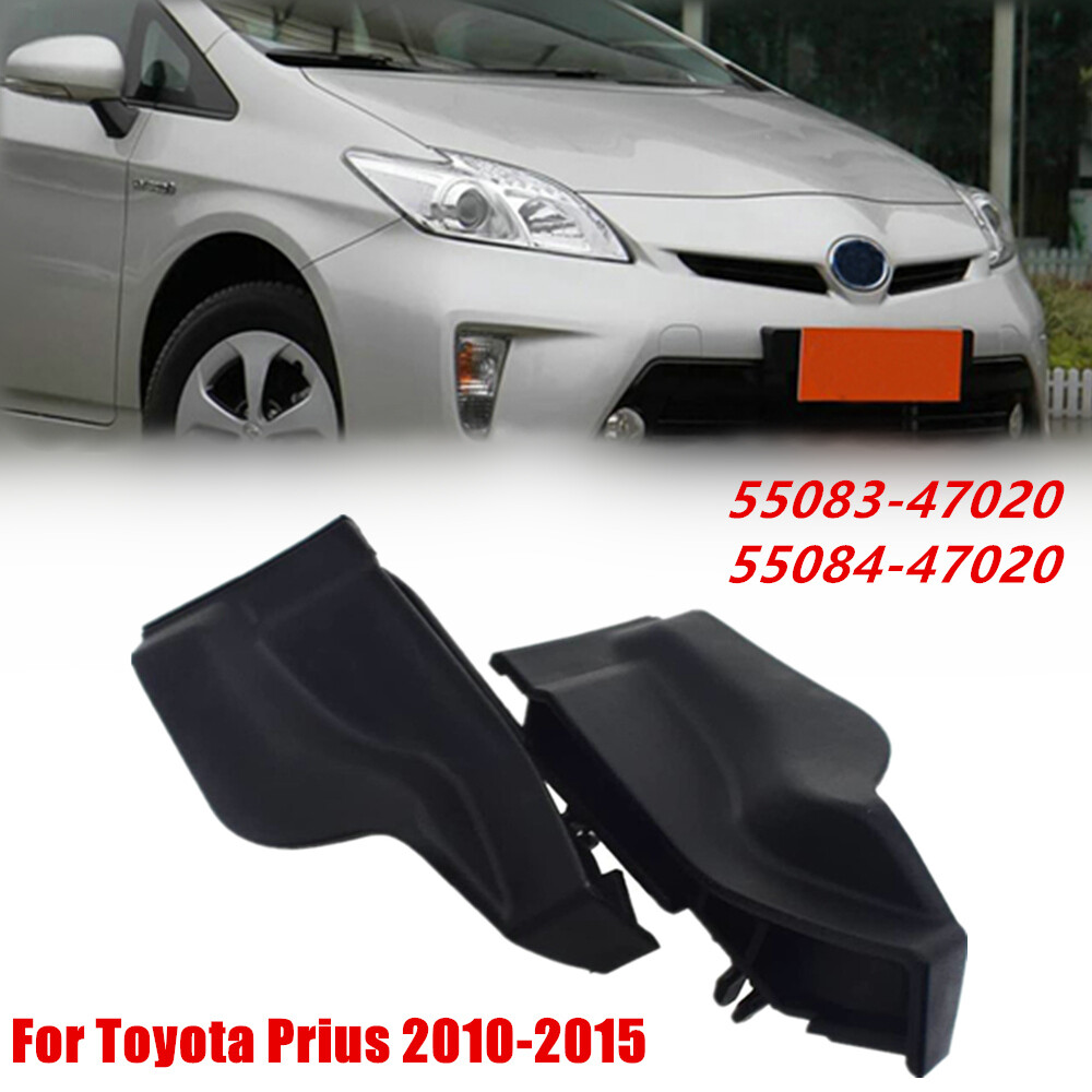 Pair Front Windshield Wiper Side Cowl Extension Cover For Toyota Prius