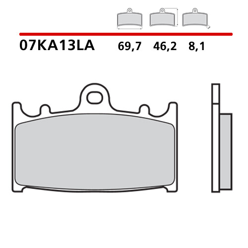 Paire Plaquettes de Frein Avant BREMBO Pour Suzuki Rgv K 250 89>90 - Photo 1/9