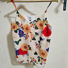 Cabi Womens Victoria Floral Cami Tank Top Sz Small Lined Adjustable Straps 5911