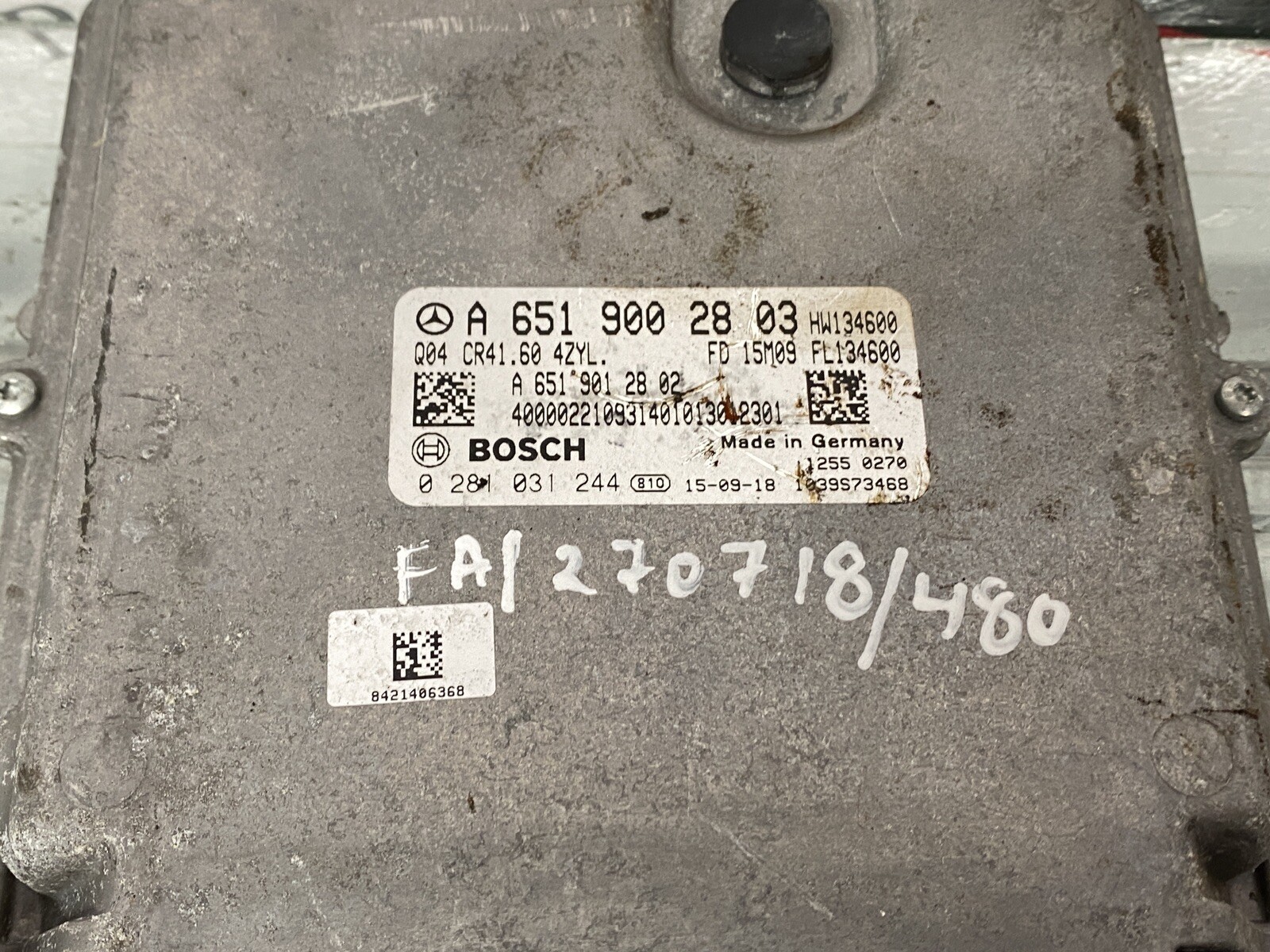 (AS) MERCEDES BENZ ENGINE CONTROL UNIT ECU A6519002803 A6519012802 0281031244 eBay