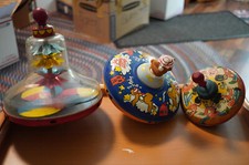Vintage Spinning Tops Two Marked Ohio Art 31