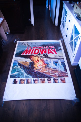 MIDWAY (1978) - Charlton Heston - Original French Movie Poster – Large Rolled