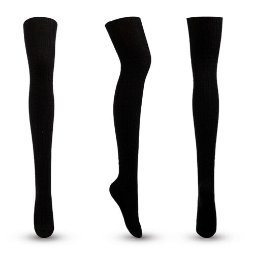Frauen Winter Warme Gestrickte Socken Über Knie Lange Oberschenkel Hohe 〒 - Bild 7 von 21