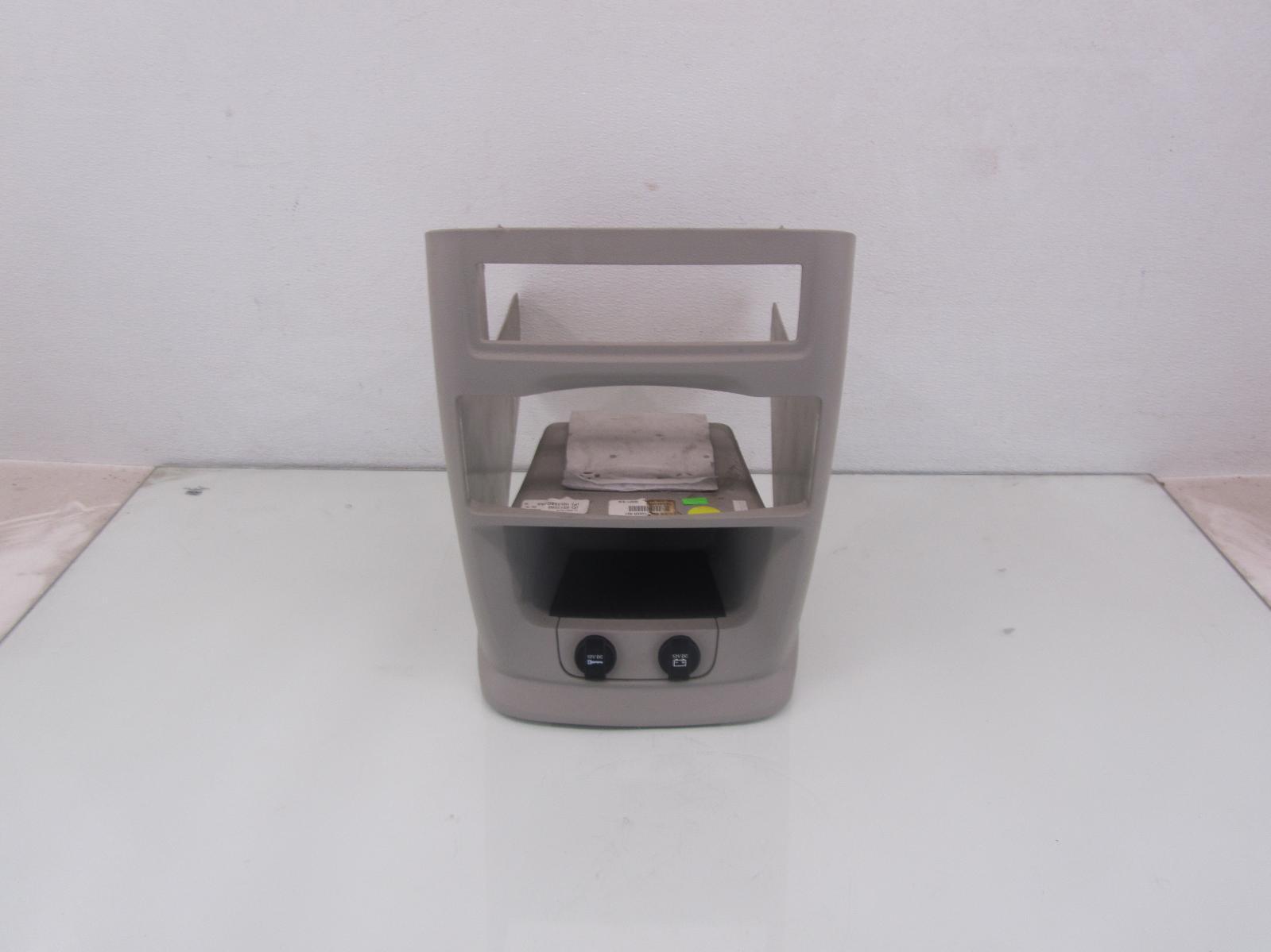 11 DODGE CARAVAN Interior Center Dash Lower Storage Compartment Cubby 12v Outlet