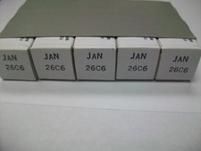 SLEEVE  OF FIVE   RCA 26C6  TUBES