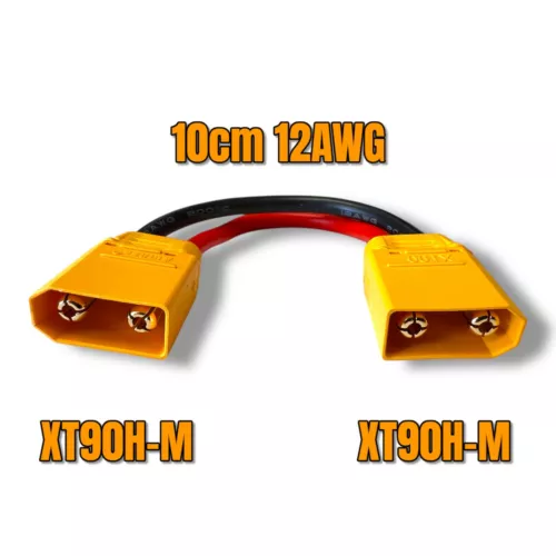 ✅ Adapter XT90 Stecker Male auf XT90 Male 10cm 12AWG Kabel Verlängerung Lipo RC