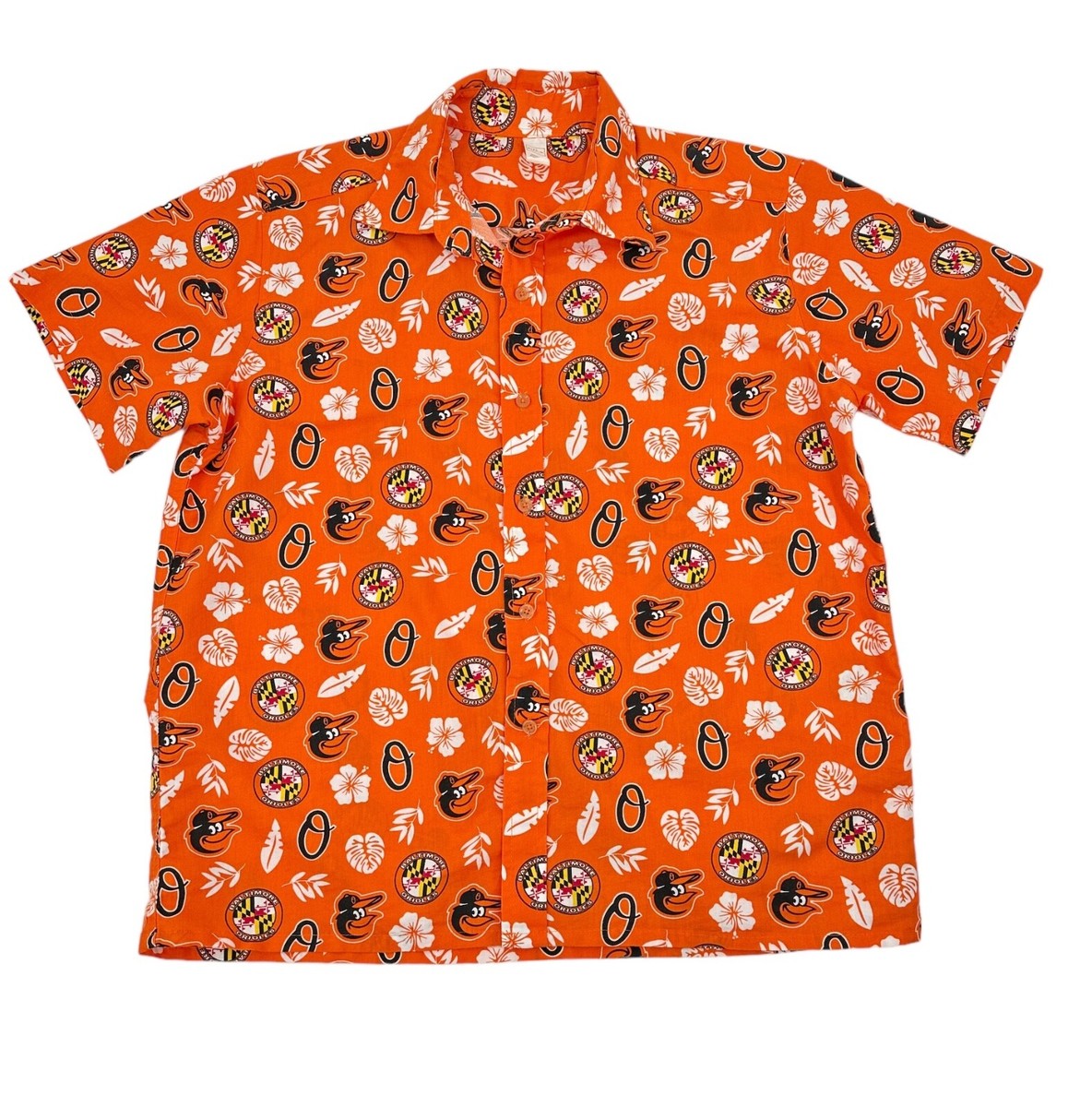 Baltimore Orioles Shirt Mens M 2018 Stadium Give Away Hawaiian