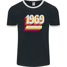 Retro 57th Birthday Original 1969 Mens Ringer T-Shirt FotL