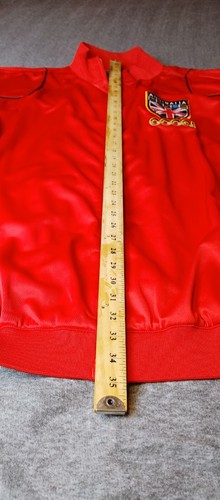 Coogi Jacket Mens 6XL Red Track Pockets Long Sleeve Embroidered Shield - Picture 8 of 10