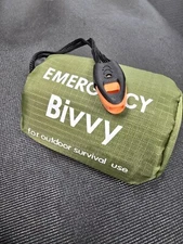 Emergency Sleeping Bag,Survival Bivvy Camping Sacks Thermal Blanket Gear Whistle