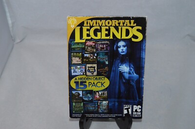 Immortal Legends PC Computer Video Game 15 Pack Hidden Objects Cryptic Puzzles