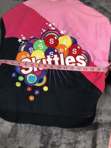 J H Skittles Coat Taste The Rainbow Multicolored Child Size M 7-8 - Picture 7 of 8
