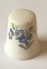 Flower Flowers Thimble Vintage Souvenir Collectible