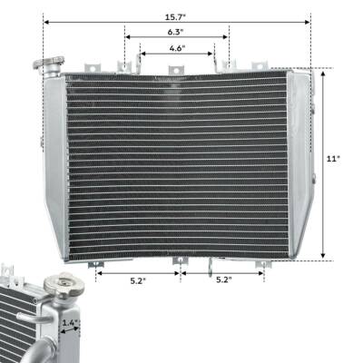 Radiator Cooling Cooler Fit For Kawasaki Ninja ZX10R 2004-2005