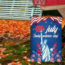 July 4th Patriotic Garden Flag