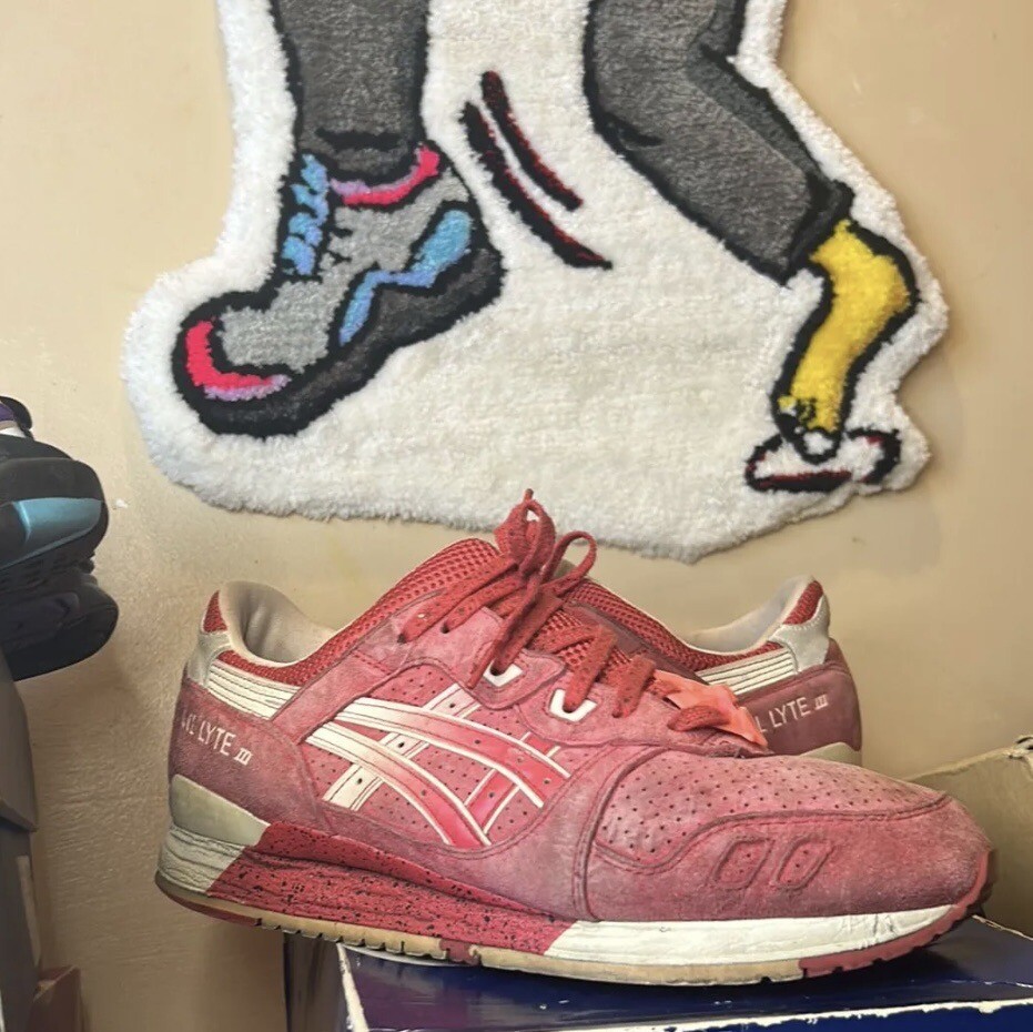 Asics Gel Lyte III Sneakers H64BK Strawberry Cream Mens