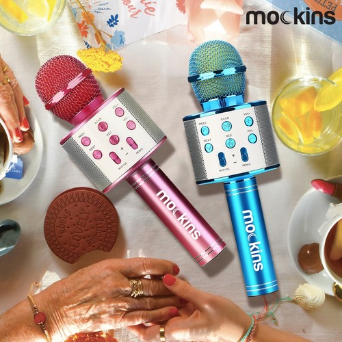 Mockins Portable Wireless Bluetooth KARAOKE MICROPHONE Purple Holiday Gift kids - Picture 9 of 11
