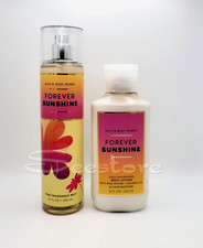 Bath  Body Works Forever Sunshine Body Mist  Body Lotion Set 8 oz Set of 2