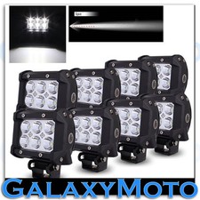 8pcs 4 Cree White 6x Led 18w Flood Beam Off Road Roofatvutetruck Light Bar 8pcs 4 Cree White 6x Led 18w Flood Beam Off Road Roofatvutetruck Light Bar