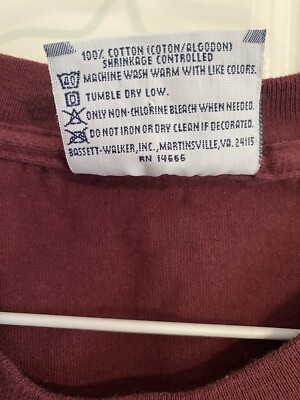 Vintage Maroon T-Shirt Size XL Do The Macarena Big Graphics Short
