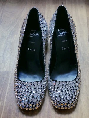 Escarpins Christian Louboutin Minny Maxi Strass Taille 40 25% off avec Dustbag - Photo 1/4