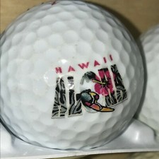 Top Flite Hawaii Aloha Flower Logo Used White Golf Ball G-8-9