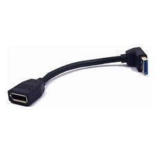8K DisplayPort Extension Cable 5.9 Inch 90 Degree Down Angle DP 1.4