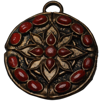 Crimson amber Talisman 3 Jewelry piece