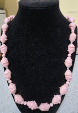 Pink Floral Rose Buds Necklace  901
