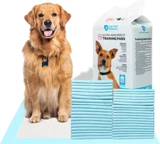 FPN Pet Training Pads for Dogs Ultra-Absorbent Unscented Blue Pee Pads 4 Sizes