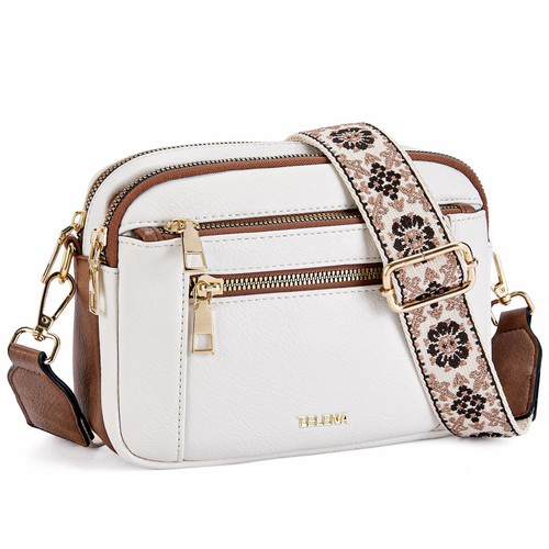 Crossbody Purse for Women Small Crossbody Bags Trendy Vegan Leather with Adju...