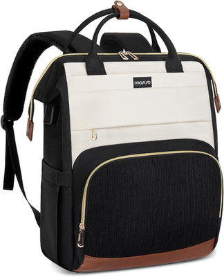 Laptop Backpack for Women 15.6 Inch USB Charging Port Black