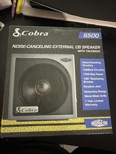 Cobra HG S500 - Dynamic External CB Speaker with Noise Filter and Talk-back