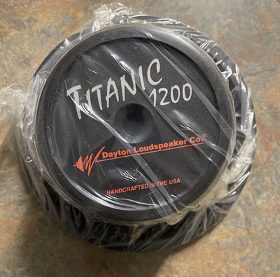 Dayton Audio Titanic 1200 12” Subwoofer 295-400 NEW NOS Rare