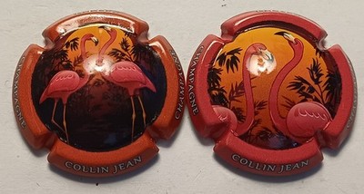2 BEAUTIFUL CHAMPAGNE CAPSULES COLLIN JEAN FLAMAND REF N°12 and 12a NEWS