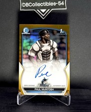 2023 Bowman Chrome Paul McIntosh 1st True Gold Auto 45/50 Miami Marlins