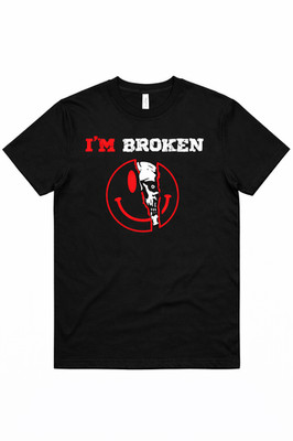 I'm Broken Skull Shirt I'm Broken Sweatshirt Happy Skull Face Shirt Funny Sarcas