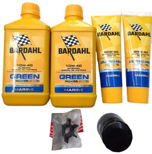 KIT TAGLIANDO MOTORE FUORIBORDO YAMAHA 40-50-60 OLIO BARDAHL FILTRO GIRANTE SETA