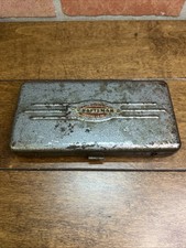 Vintage Craftsman 14 Drive Socket Ratchet Tool Set Metal Case Antique Usa Made