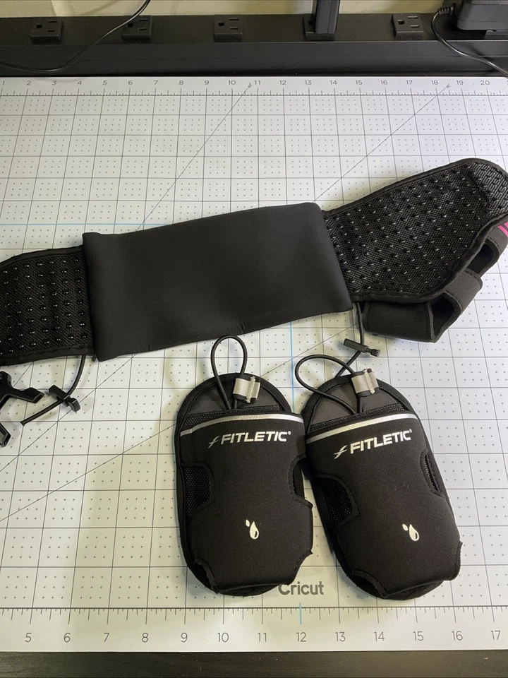 Cinturón de running de hidratación Fitletic con 2 portabotellas de agua adicionales Foto 3 de 3