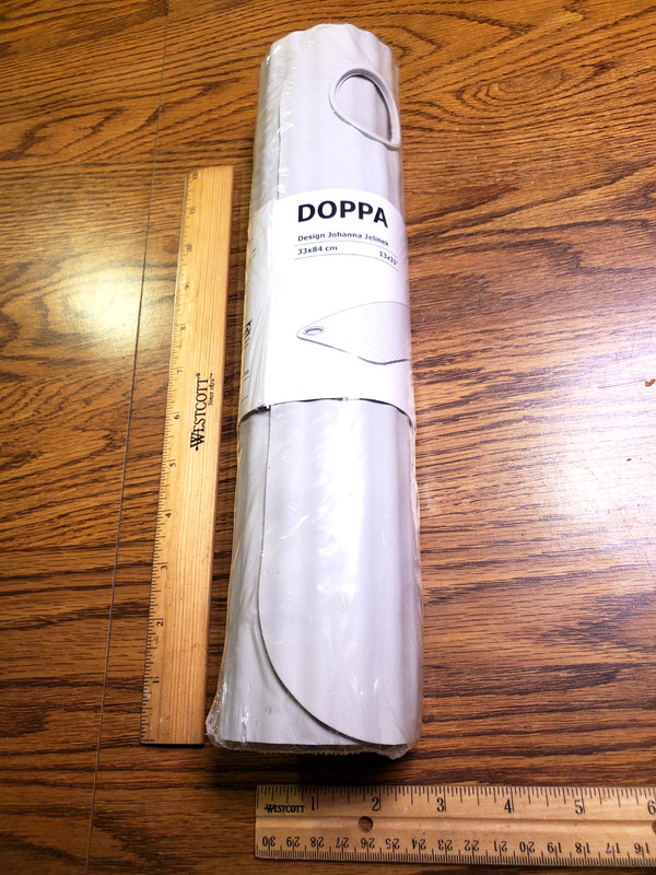 BRAND NEW IKEA DOPPA Bathtub Shower mat Non Slip Gray 13"x33" SEALED! SEE PICS!