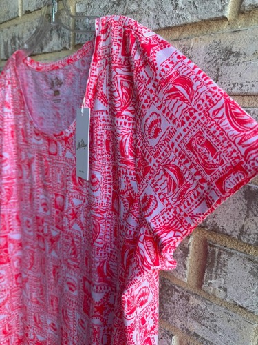 T-shirt donna Lilly Pulitzer manica corta scollo a scoop Etta taglia XXL - Foto 7 di 8